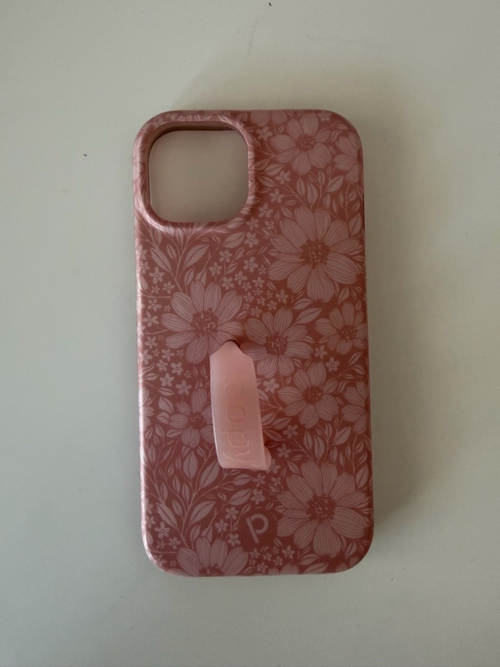 Loopy Phone Cases with Pouches - Black Floral, Pink, Clear - Picture 2 of 10